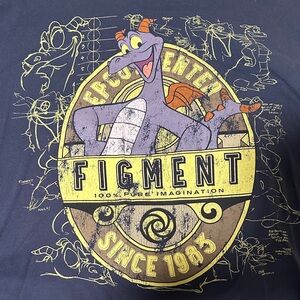 Disney Figment Long Sleeve Tee - Blue and Yellow